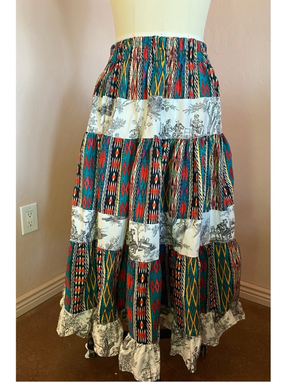 Southwest broomstick skirt
